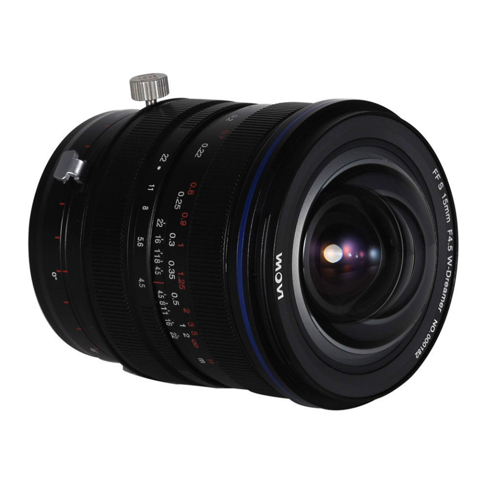 Laowa 15mm f / 4.5 Zero-D Shift Sony con attacco FE
