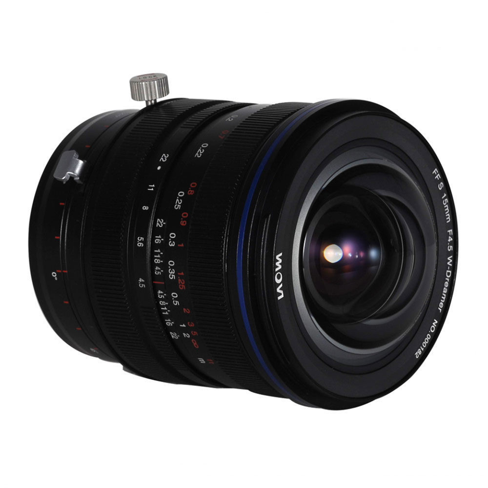 Obiettivo Laowa 15mm f / 4.5 Zero-D Shift Sony con attacco FE