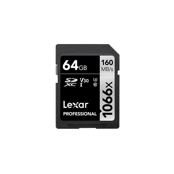 Scheda di memoria Lexar 64GB SD Pro UHS-I U3 V30 1066x 160MB/s