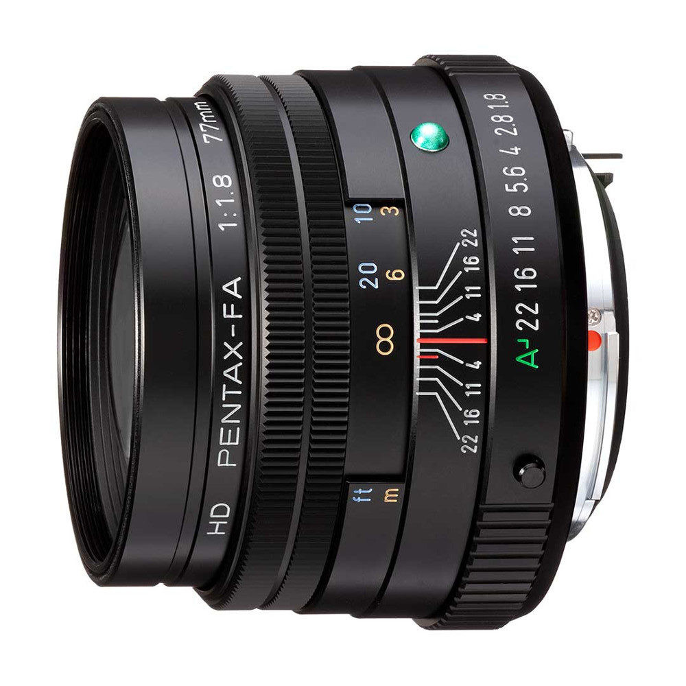 Obiettivo Pentax HD FA 77mm f/1.8 con attacco K limitato Nero