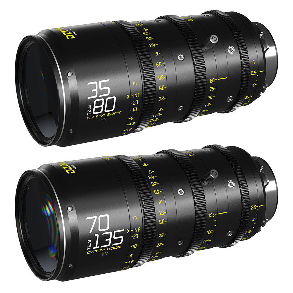 Obiettivi cinematografici DZOFilm Catta Ace FF Zoom 35-80mm + 70-135mm PL/EF-mount Nero