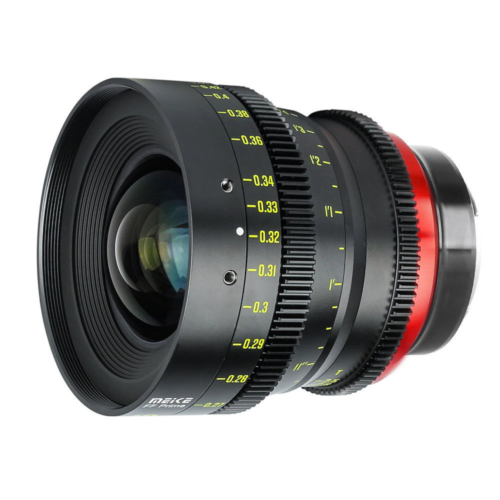 Obiettivo Meike FF Prime Cine 16mm T2.5 con attacco RF