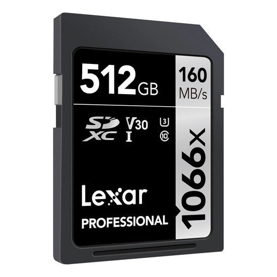 Scheda di memoria Lexar 512GB SD Pro UHS-I U3 V30 1066x 160MB/s