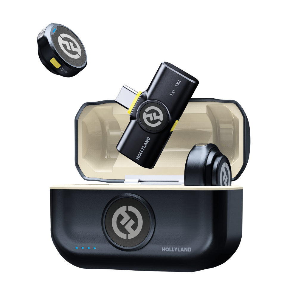 Hollyland Microfono wireless Lark M2 USB-C Duo nero