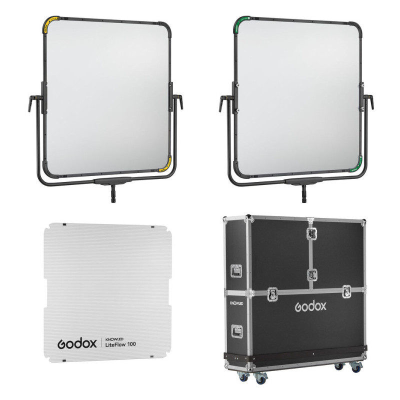 Godox Kit riflettore per illuminazione cinematografica LiteFlow 100