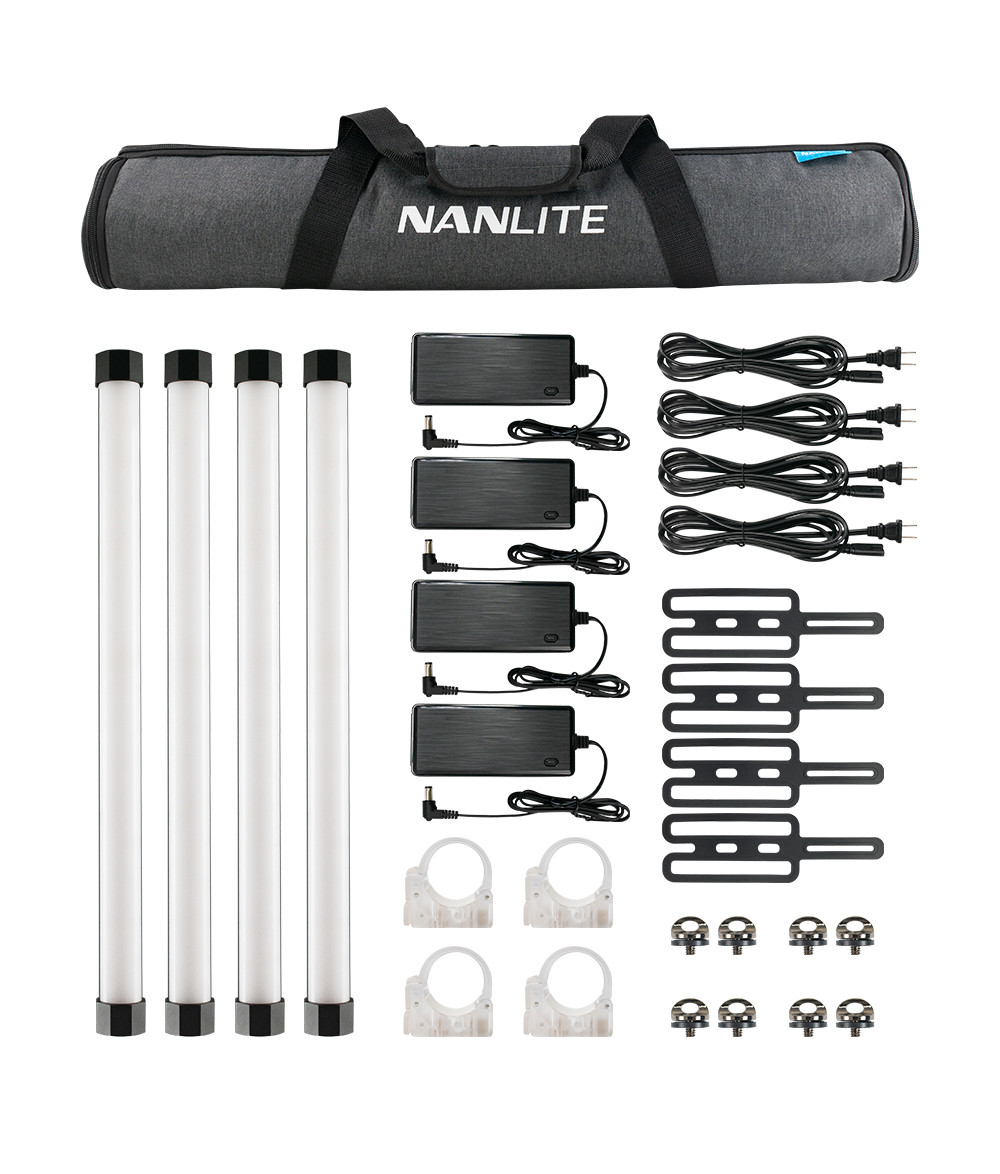 Nanlite Pavotube II 30C Led RGBWW 160W 120 CM Kit 4 pezzi