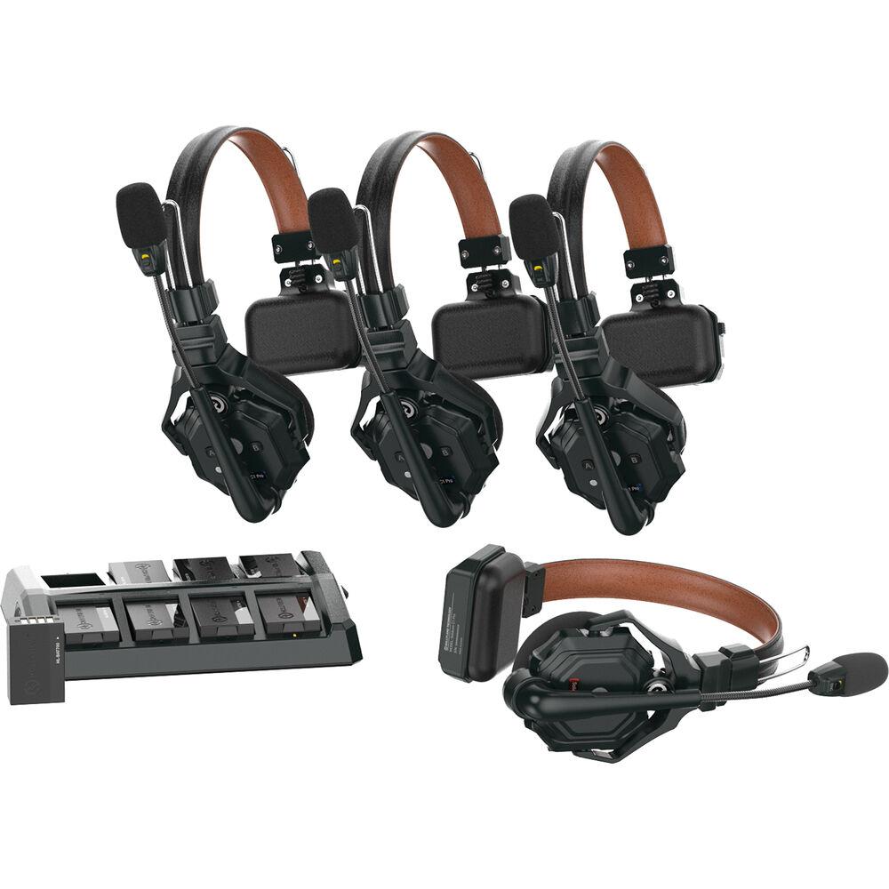 Hollyland Solidcom C1 Pro-4S con 4 cuffie