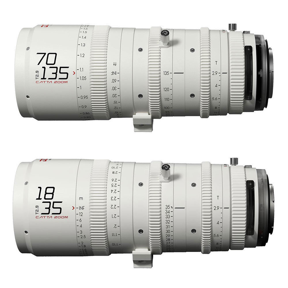 DZOFilm Catta FF Zoom 18-35 mm + 70-135 mm E-mount bianco