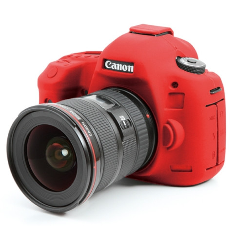 Easycover Camera Armor Protezione in Silicone Rossa per Canon 5D Mark III - 5DS - 5DS R