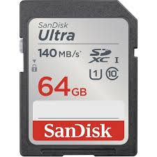 SanDisk 64GB SDXC Ultra Class 140 MB/s