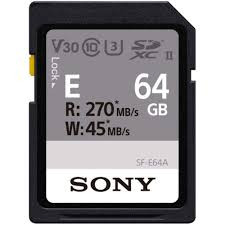 Sony 64GB SF-E Series UHS-II SDXC V30