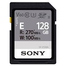 Sony SDXC E series 128GB UHS-II Class 10 U3 V60 