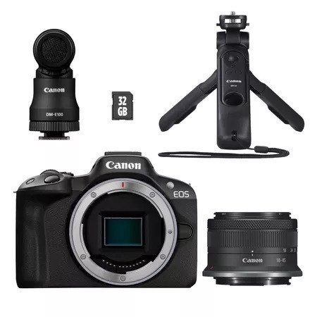 Canon EOS R50 Black 18-45 IS STM Creator Kit Garanzia Italia  