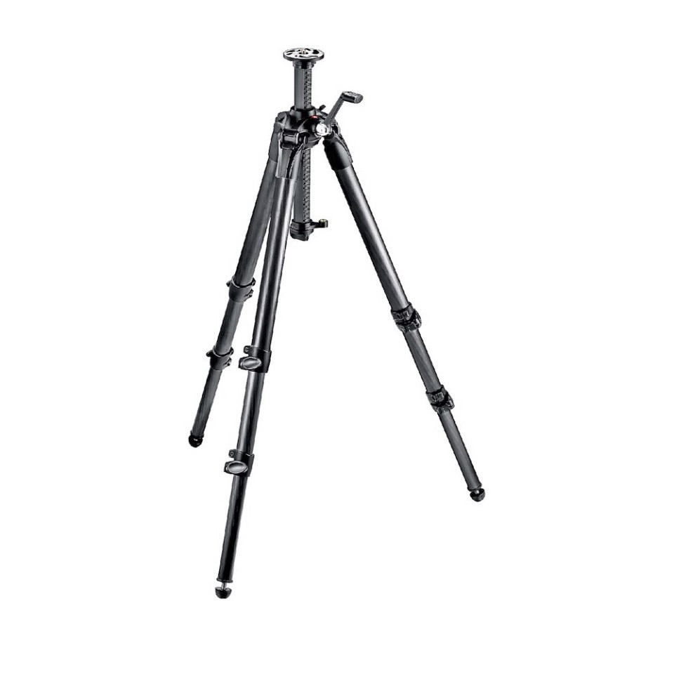 Manfrotto Treppiede in carbonio 057 3 sezioni con cremagliera