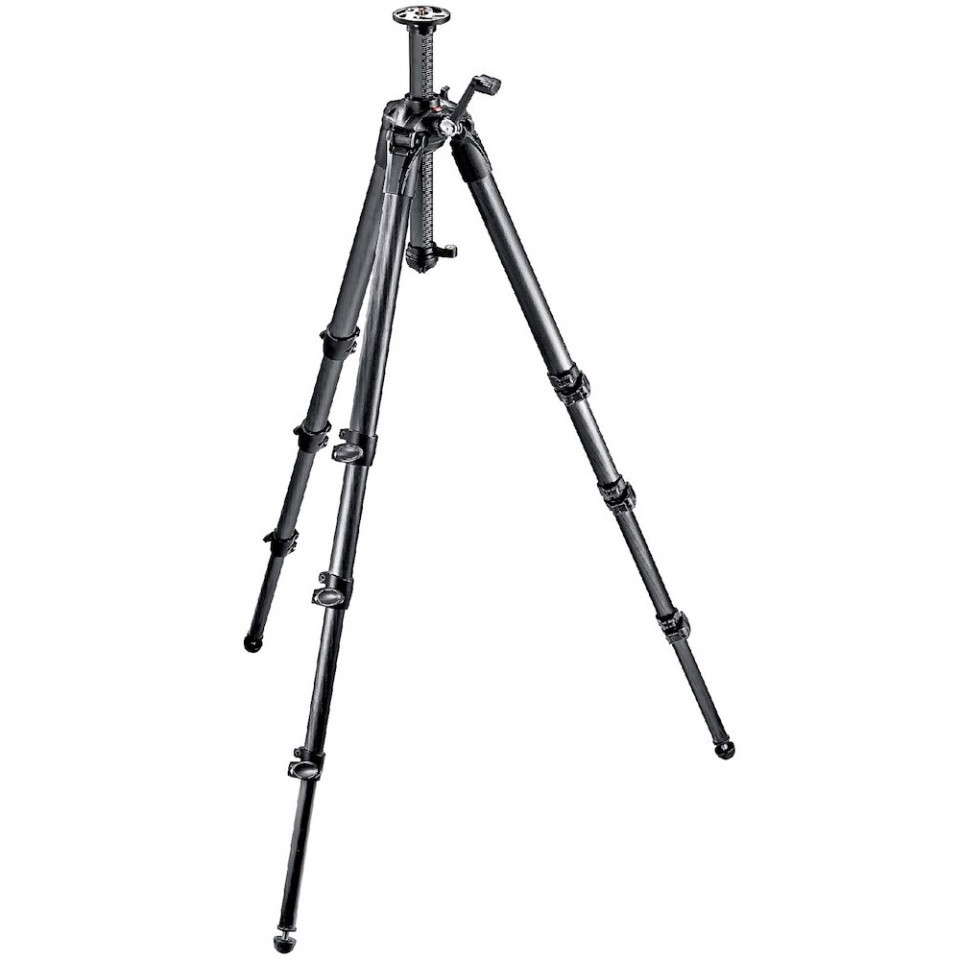 Manfrotto Treppiede in carbonio 057 4 sezioni con cremagliera