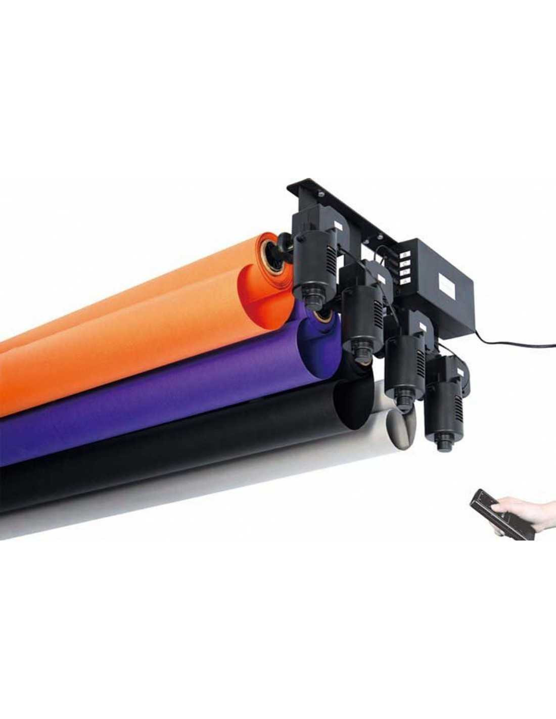 Nanlite BE-4R Set Porta Fondali Elettrico Con Controllo Radio Per 4 Rotoli