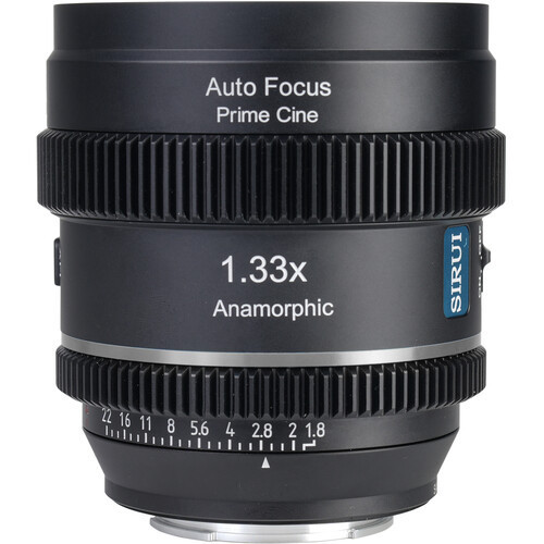 Sirui Anamorphic Lens 20mm T/1.8 1.33X S35 AF X-mount Neutral Flare