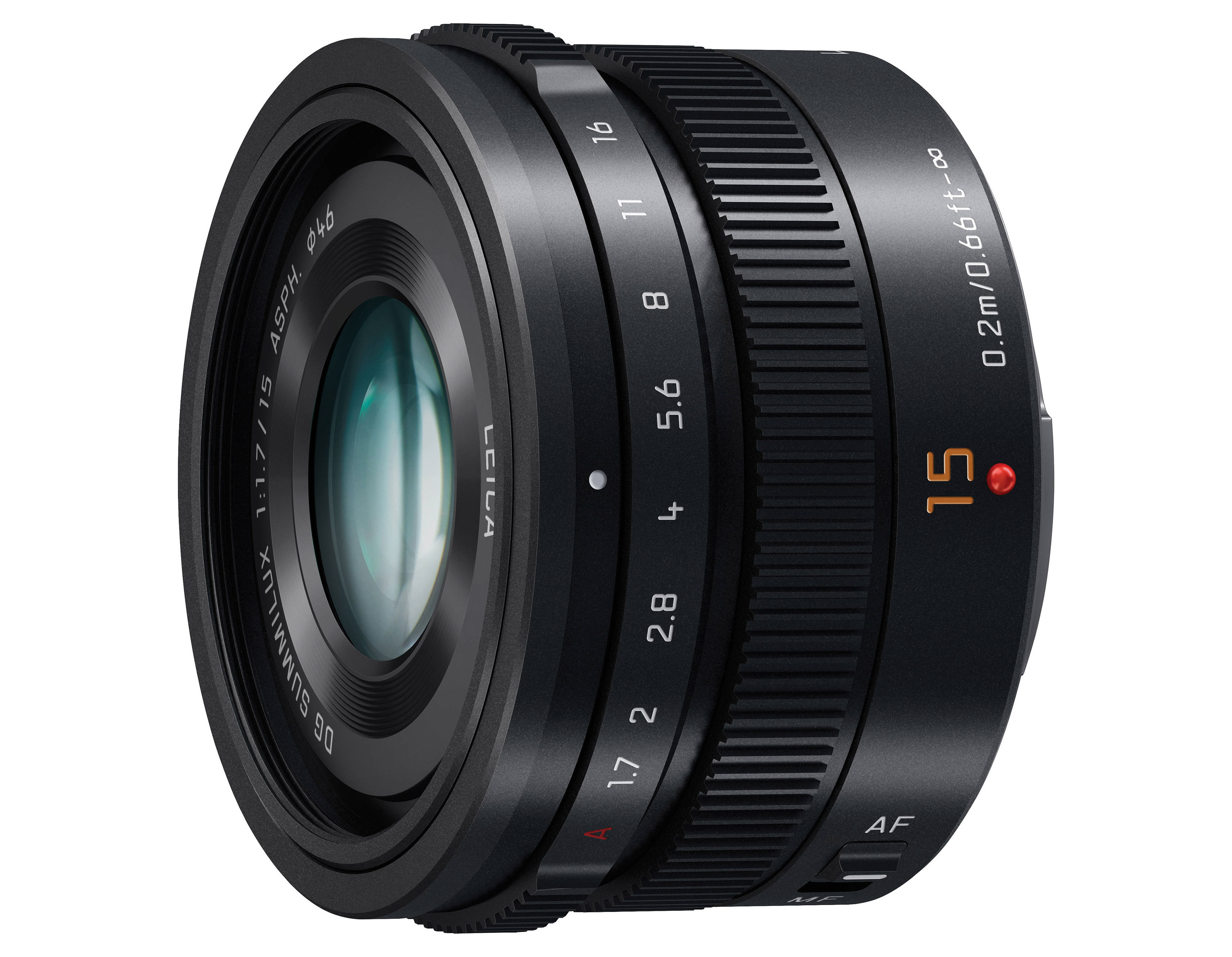 Panasonic LEICA DG SUMMILUX 15mm F1.7 ASPH Black Garanzia Fowa 4 anni