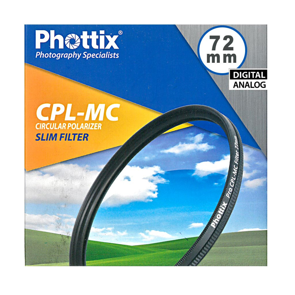 Filtro PL Phottix Slim CPL-MC Polarizzatore Circolare 72mm