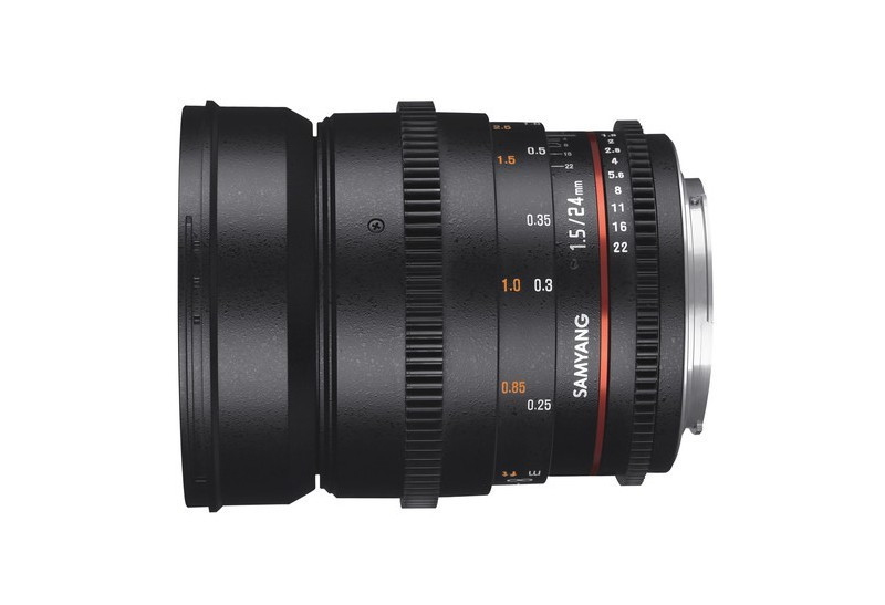 Obiettivo Samyang 24mm T1.5 Mark II VDSLR Sony con attacco E