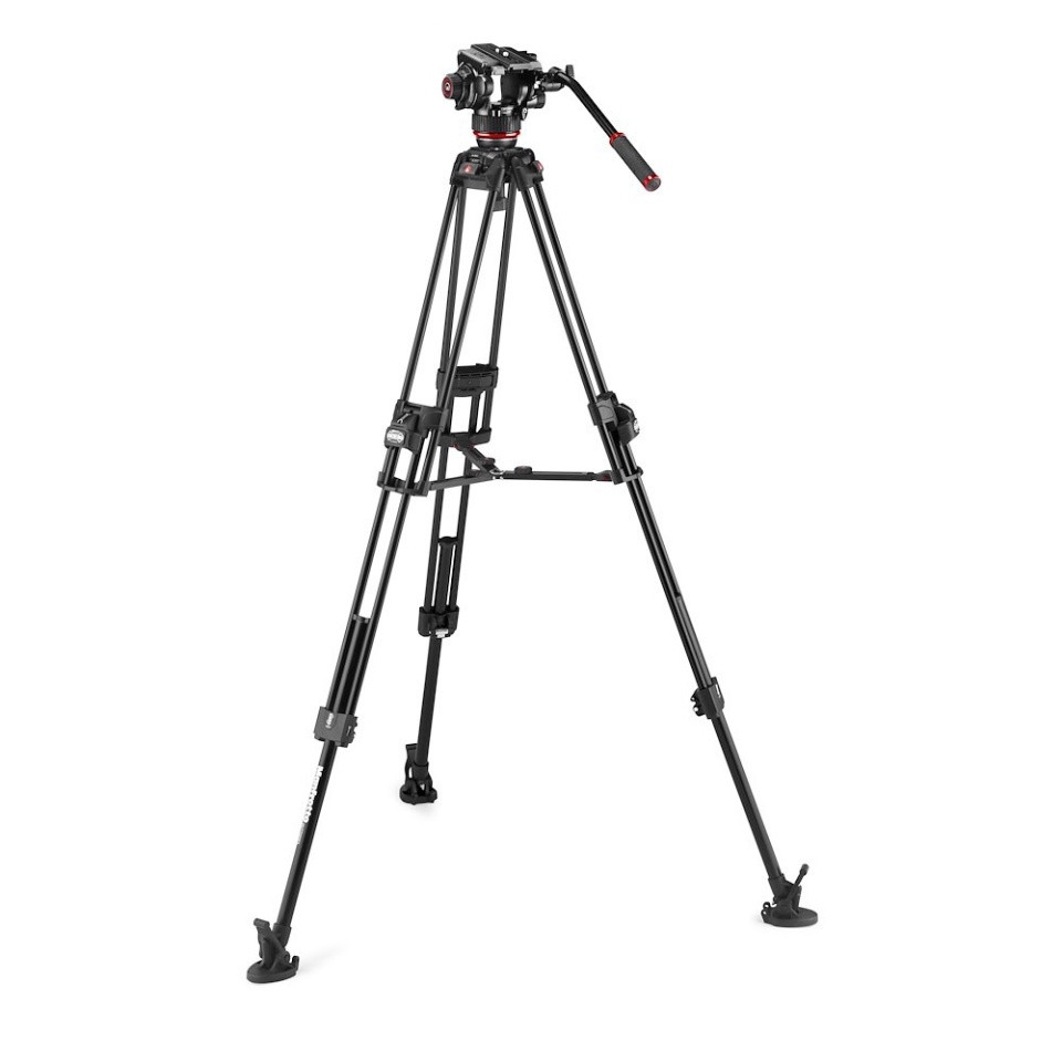 Manfrotto Testa Video Fluida Manfrotto 504X, Trep. 2Tubi All. 645 Fasti 