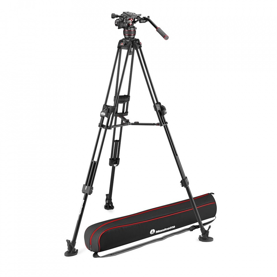 Manfrotto Nitrotech Serie 608 e Treppiede 645 Fast doppio tubo Alu