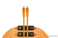 TetherTools TetherPro Optima 10G USB-C dritto da 9,4 m arancione