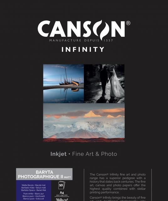 Carta Fotografica Canson Infinity Baryta Photographique II Matt gr310 A4x25 