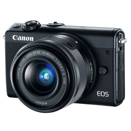 Fotocamera Mirrorless Canon M100 + EF-M 15-45mm f/4.5-6.3 IS STM Black USATA