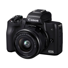 Fotocamera Canon EOS M50 II nera + Obiettivo EF-M 15-45mm IS STM
