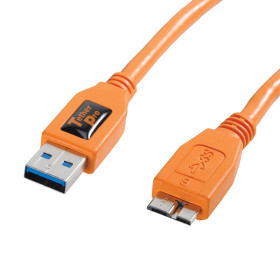 Tether Tools cavo USB 3.0 maschio/Micro-B 4.6m arancio alta visibilità