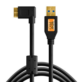 Tether Tools cavo USB 3.0 maschio A/Micro-B angolazione destra 4.6m nero