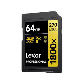 Lexar 64GB SDXC Pro UHS-II U3 ​​V60 1800x