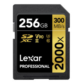 Scheda di Memoria SD Lexar Professional SDXC 256GB 2000x (300MB/s)