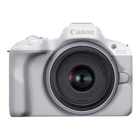 Fotocamera Mirrorless Canon EOS R50 White + RF-S 18-45 IS STM
