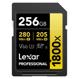 Lexar SDXC Pro UHS-II U3 ​​V60 1800x da 256 GB