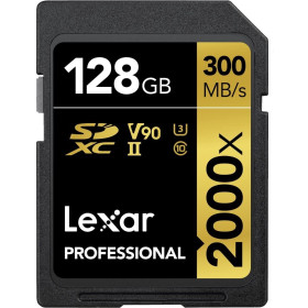 Scheda di Memoria SD Lexar Professional SDXC 128 GB 2000x (300MB/s)