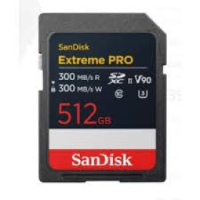 SanDisk SDXC Extreme Pro 512GB 300MB/s V90 UHS II