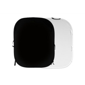 Fondale ripiegabile Nero / Bianco 180 x 150 cm