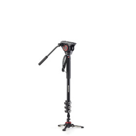 Manfrotto Monopiede Video XPRO+ con Testa Video e Base Fluida 