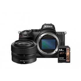 Fotocamera Mirrorless Nikon Z5 + Z 24-50mm + SD 64GB Lexar 667x Pro Nital
