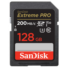 SanDisk SDXC Extreme Pro 128GB 200MB/s V30 UHS I