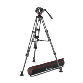 Manfrotto Testa Video Fluida 504X e Trep. 2 tubi in FC e stab. centr.