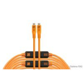 TetherTools TetherPro Optima 10G USB-C dritto da 9,4 m arancione
