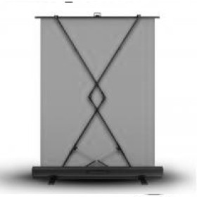 Trux Design Fondale Autoportante di stoffa 2x1.80m Grigio con borsa