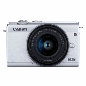 Fotocamera Mirrorless Canon EOS M200 Bianco + 15-45mm IS STM Silver
