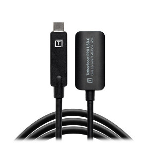 Tether Tools Tether Boost Cavo prolunga attiva Pro USB-C 4.6m Nero