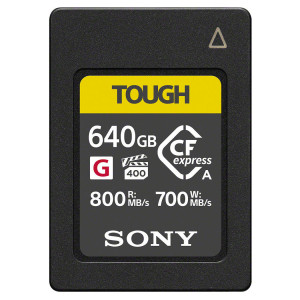 Memoria Sony Tough CFexpress tipo A da 800 MB/s da 320 GB