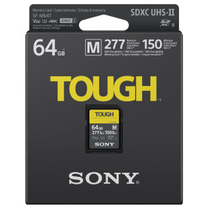 Scheda di Memoria Sony SDXC 64GB SF-M Tough UHS-II