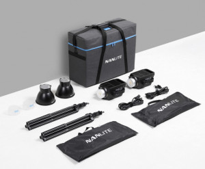 Nanlite FS-200B Bicolor 2KIT con stativi e borsa